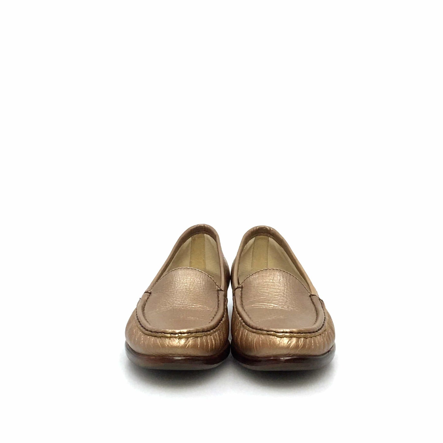 SAS Womens Size 8.5S Leather Loafers Gold Shoes Tripad Comfort Walking