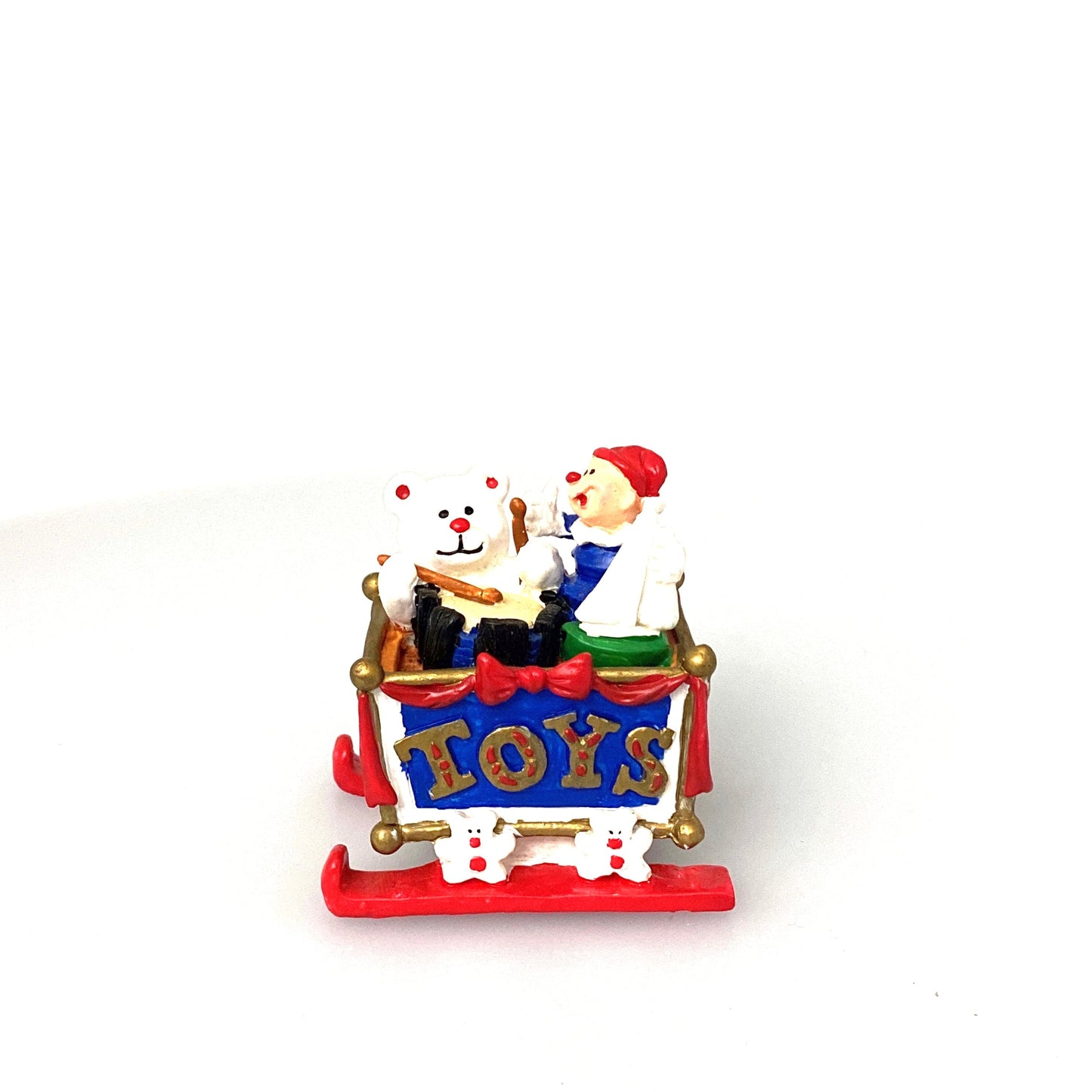 Vintage 1996 North Pole Ltd. “TOYS” Sled Christmas Holiday Table-Top Decoration