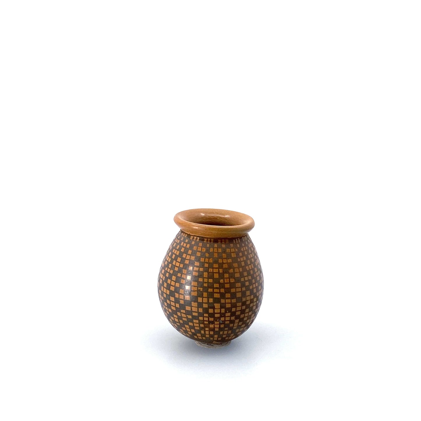 Miriam Ortega Seed Pot Mata Ortiz Casas Grandes Black Brown Square