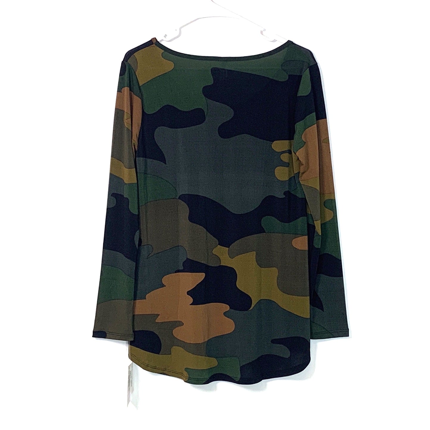 LuLaRoe | Camouflage Lynnae L/s Top | Color: Black/Green | Size: M | NWT