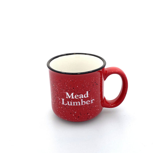Ceramic Speckled Campfire Coffee Cup Mug “MEAD LUMBER” 12oz