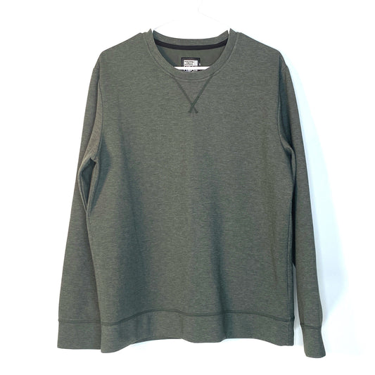 32 Degrees Heat Mens Sweatshirt Size M Green Pullover Sweatshirt L/s