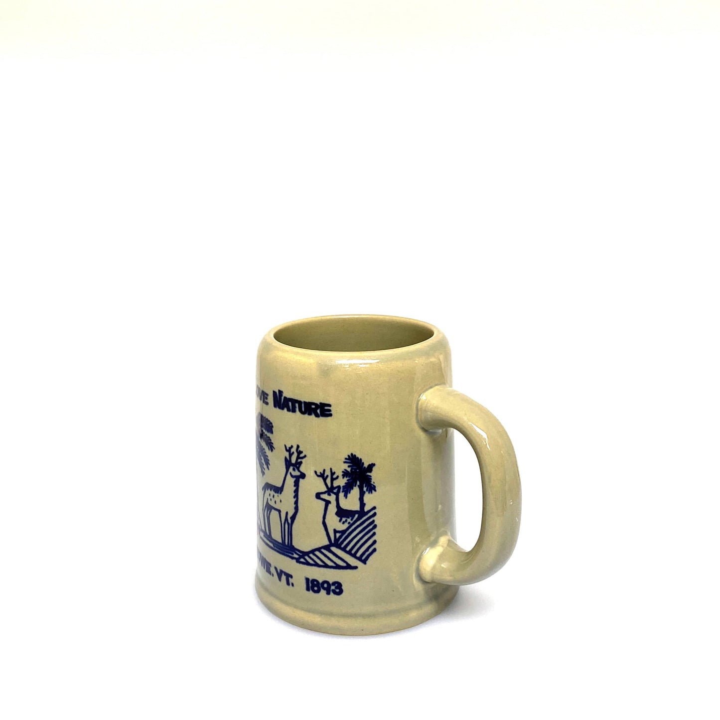 Stowe, VT 1893 “Love Nature” Travel Souvenir Ceramic Coffee Cup Mug
