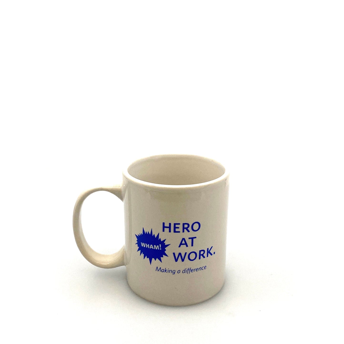 “Hero At Work Making A Difference” Employee Appreciation Coffee Cup, White 10oz (2)