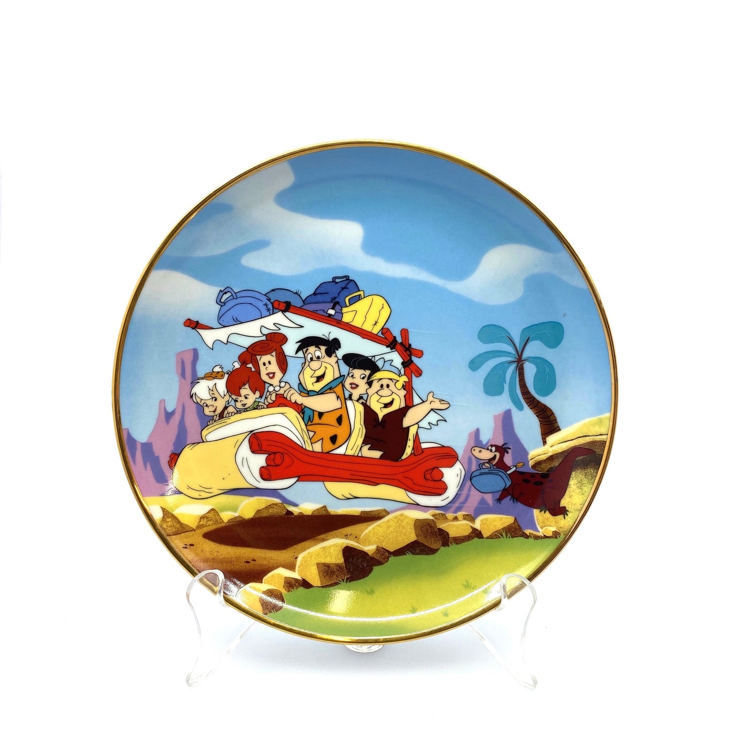 The Franklin Mint Flinstones Collectible Plate “The Original Stone-Age Family” 1992 Limited Edition