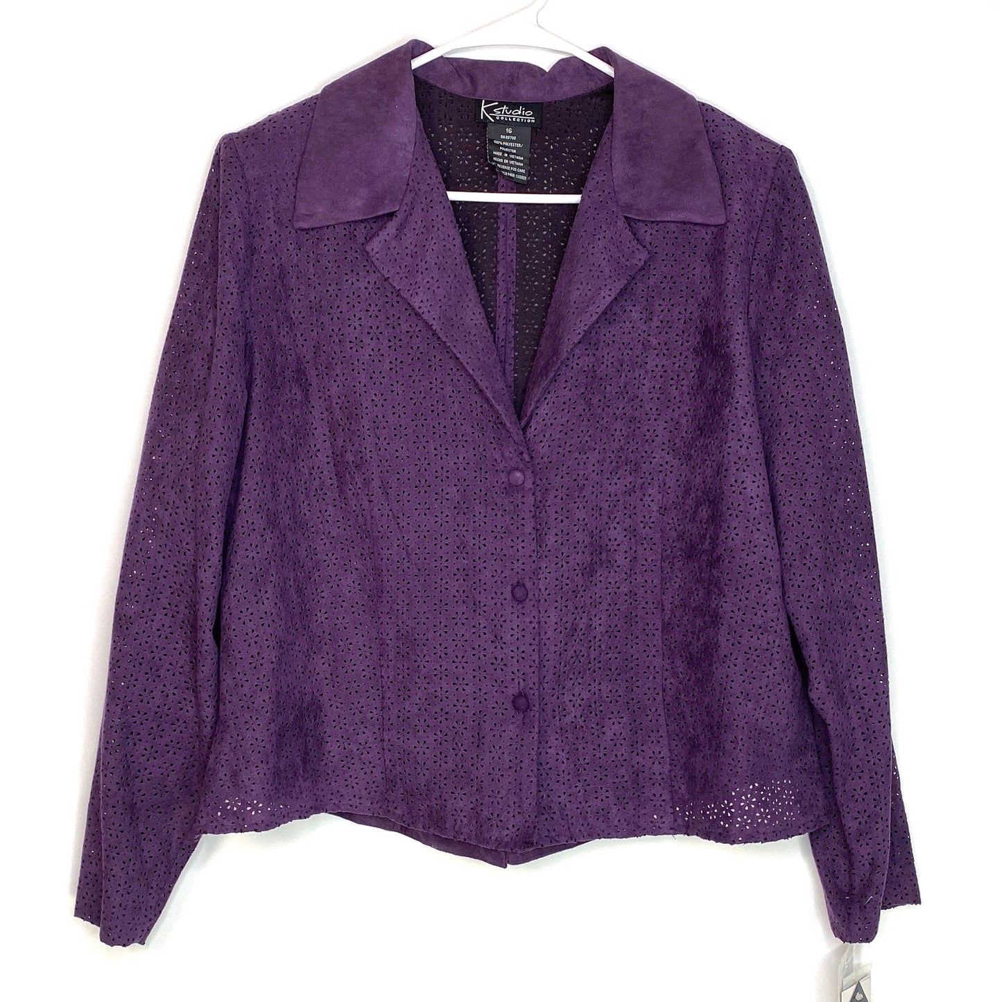 K Studio Collection Womens Size 16 Purple 2-Piece Dress Jacket Set NWT