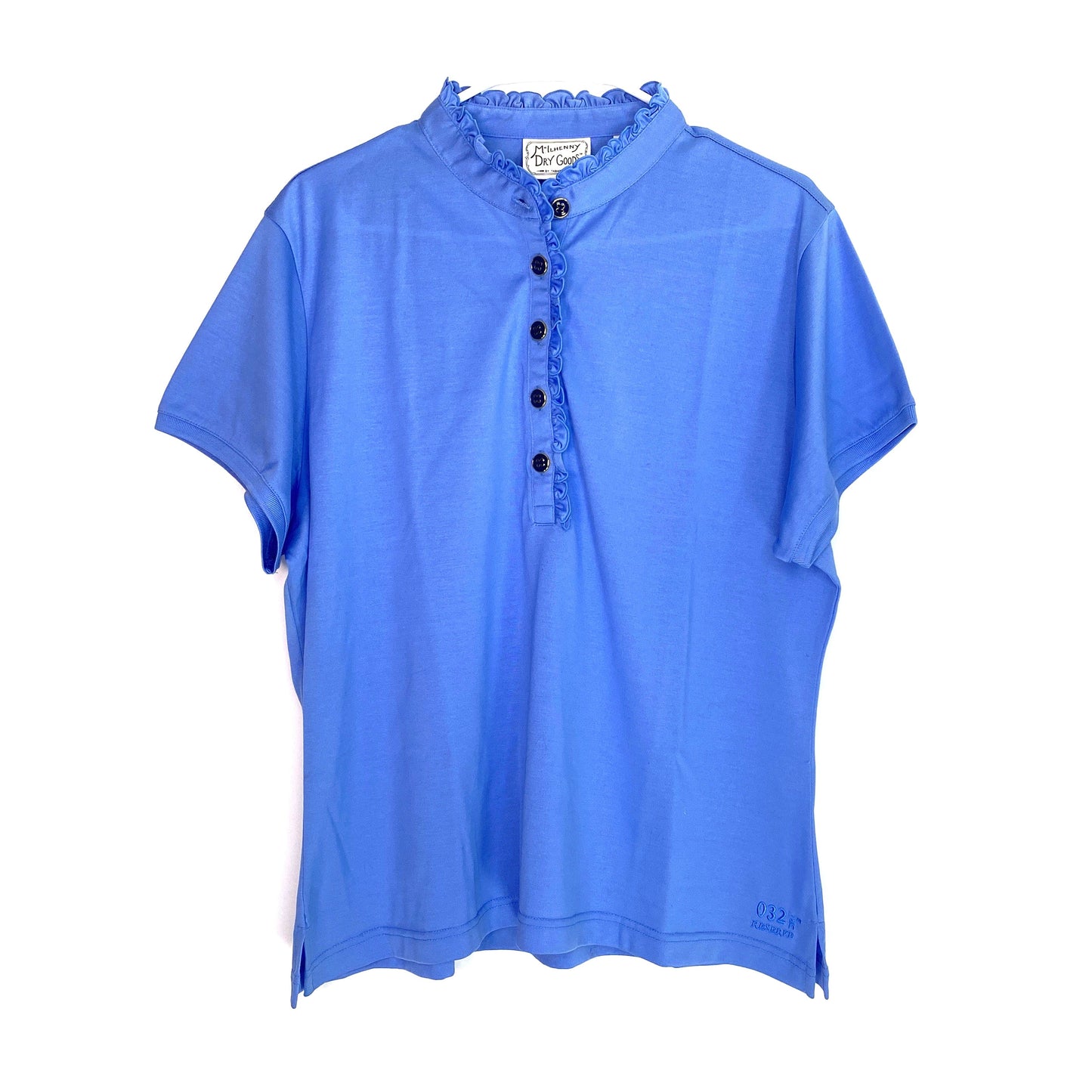 McIlhenny Dry Goods Womens Size XL Blue 032 Dry Reserve Polo Shirt