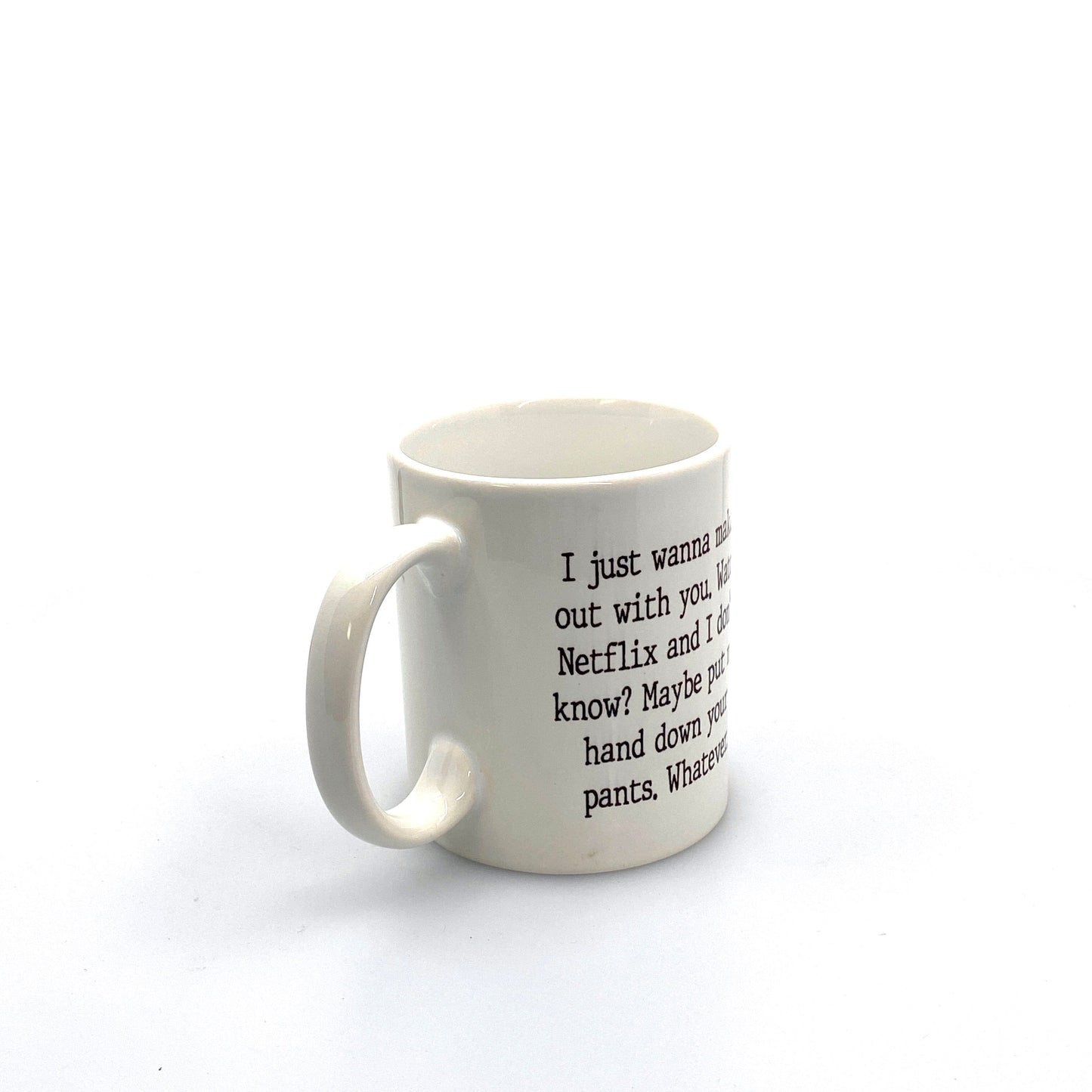 Novelty “Netflix & Chill” Adult Humor White Ceramic Coffee Mug