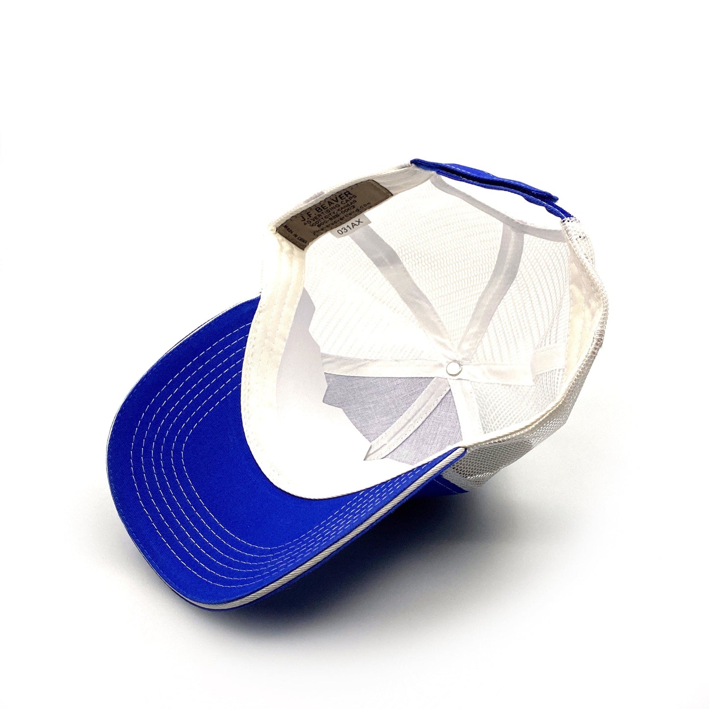 JF Beaver Farmers Cooperative Hat Adjustable OS Blue White Baseball Cap NEW