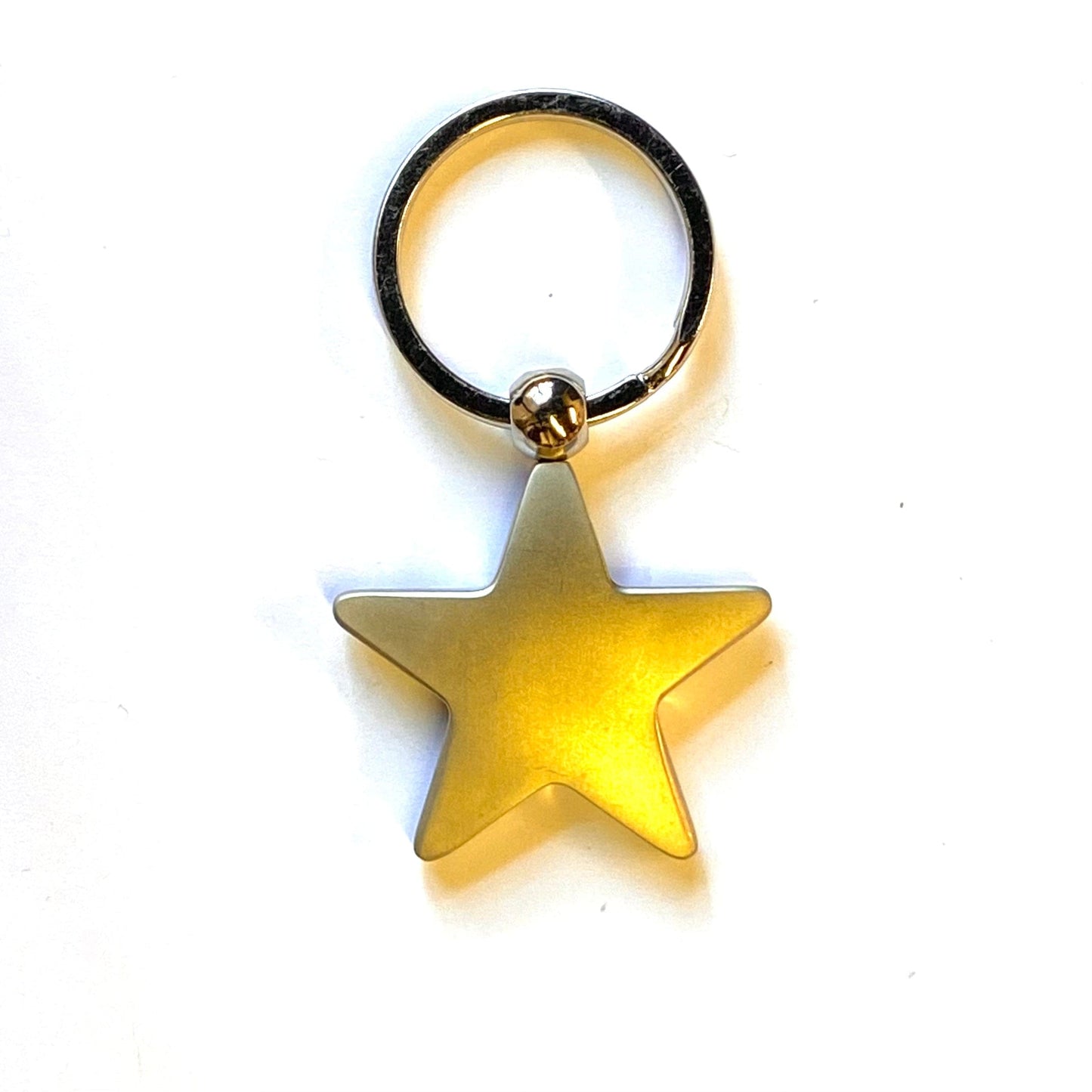 LIFE CARE CENTERS OF AMERICA Silvertone Star Keychain Key Ring Charm