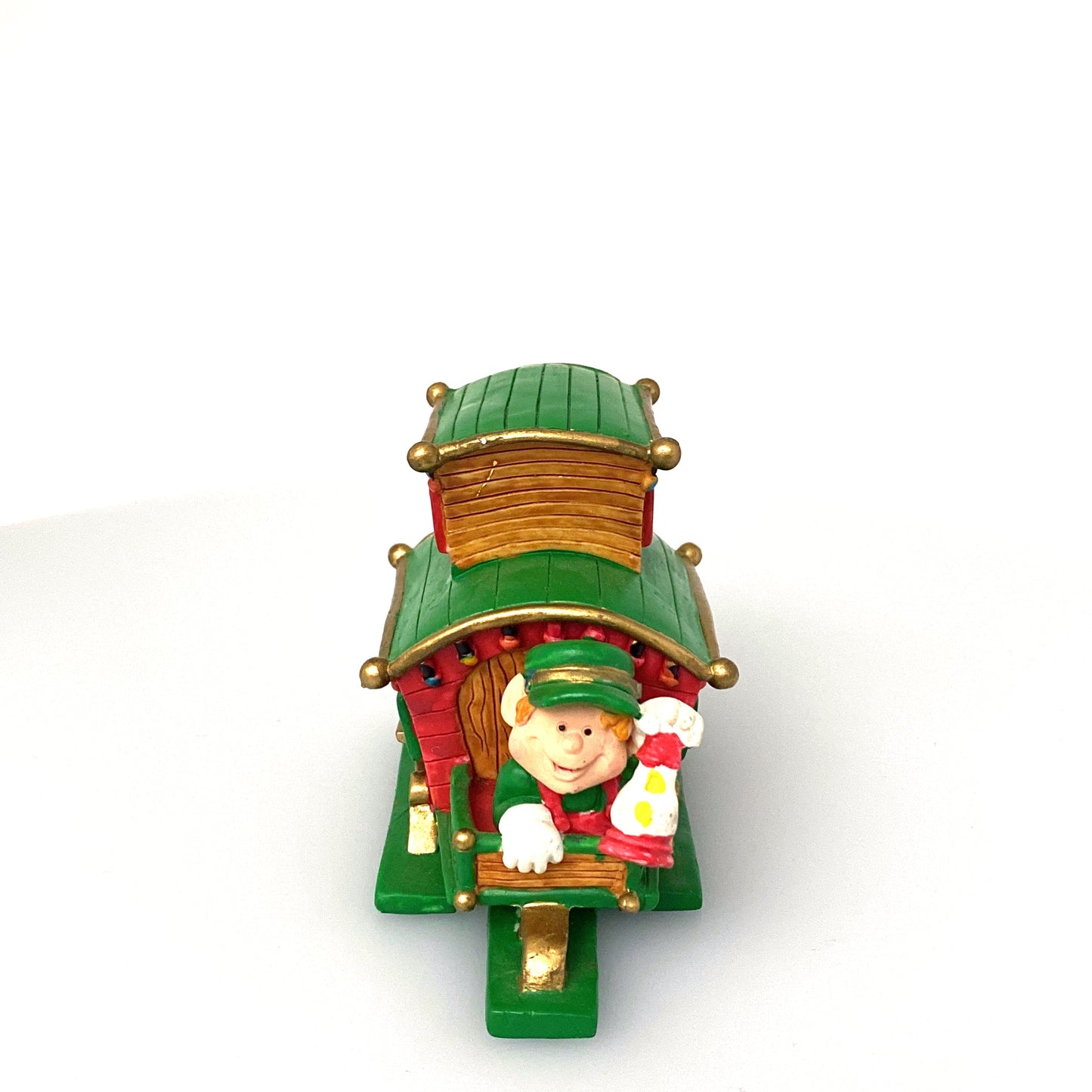 Vintage 1996 North Pole Ltd. “Caboose” Elf Train Christmas Holiday Table-Top Decoration