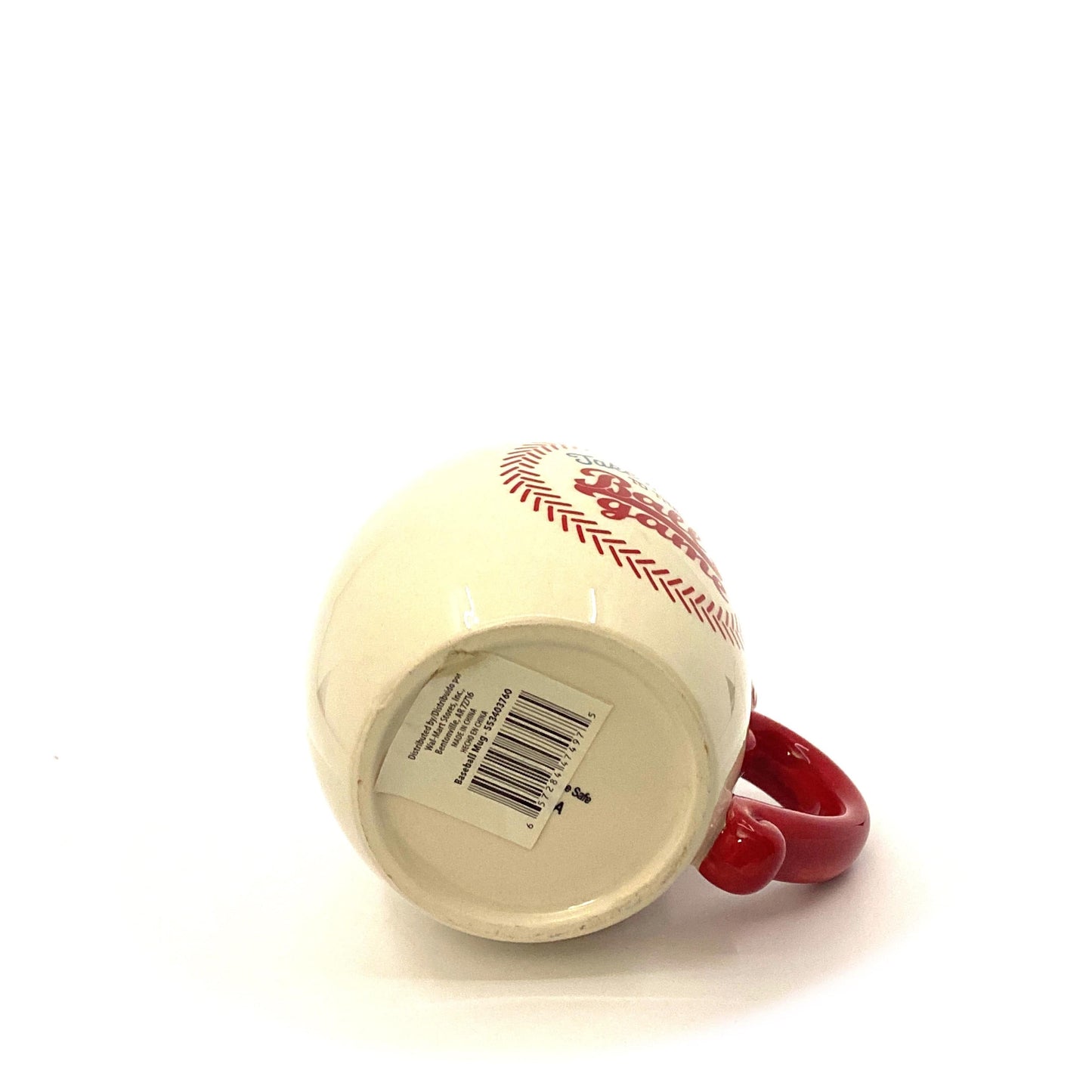 “Take Me Out To The Ballgame” Ceramic Baseball Coffee Cup Mug, White - 12oz