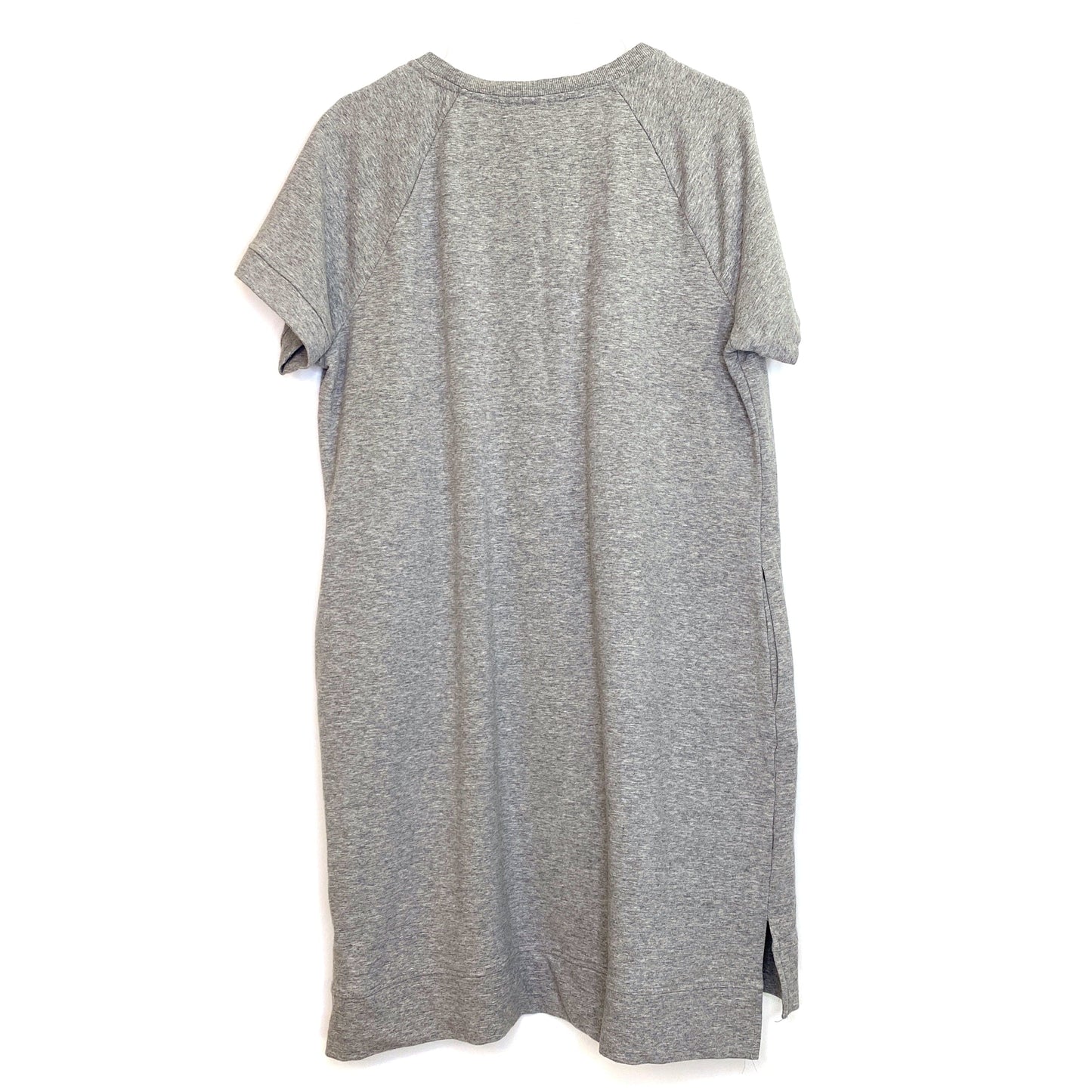 Life Worx by Gloria Vanderbilt Missy Juniors Size L Gray Sweatshirt Dress S/s