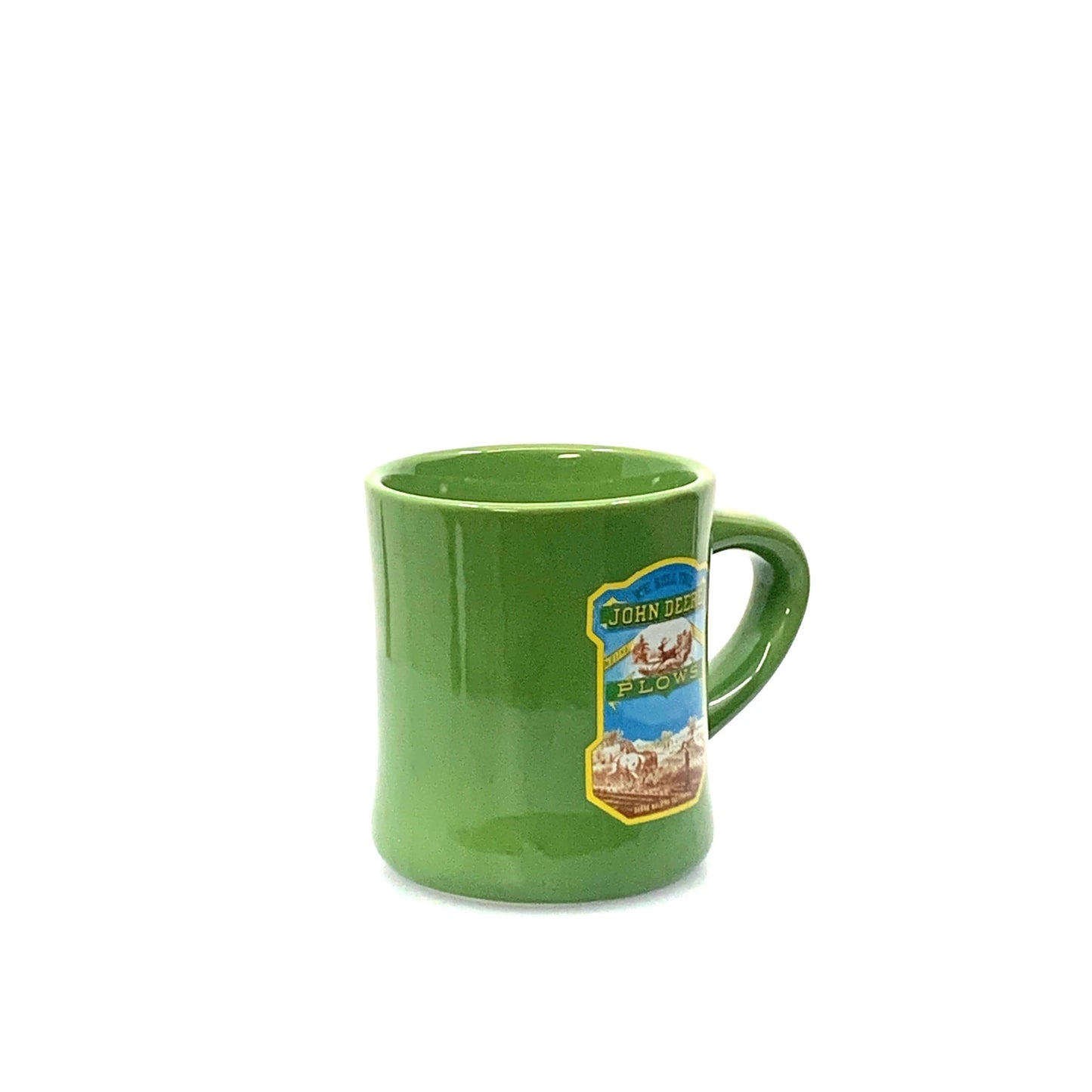 John Deere Licensed “We Sell The Plows” Coffee Cup Mug Green 10 Fl Oz