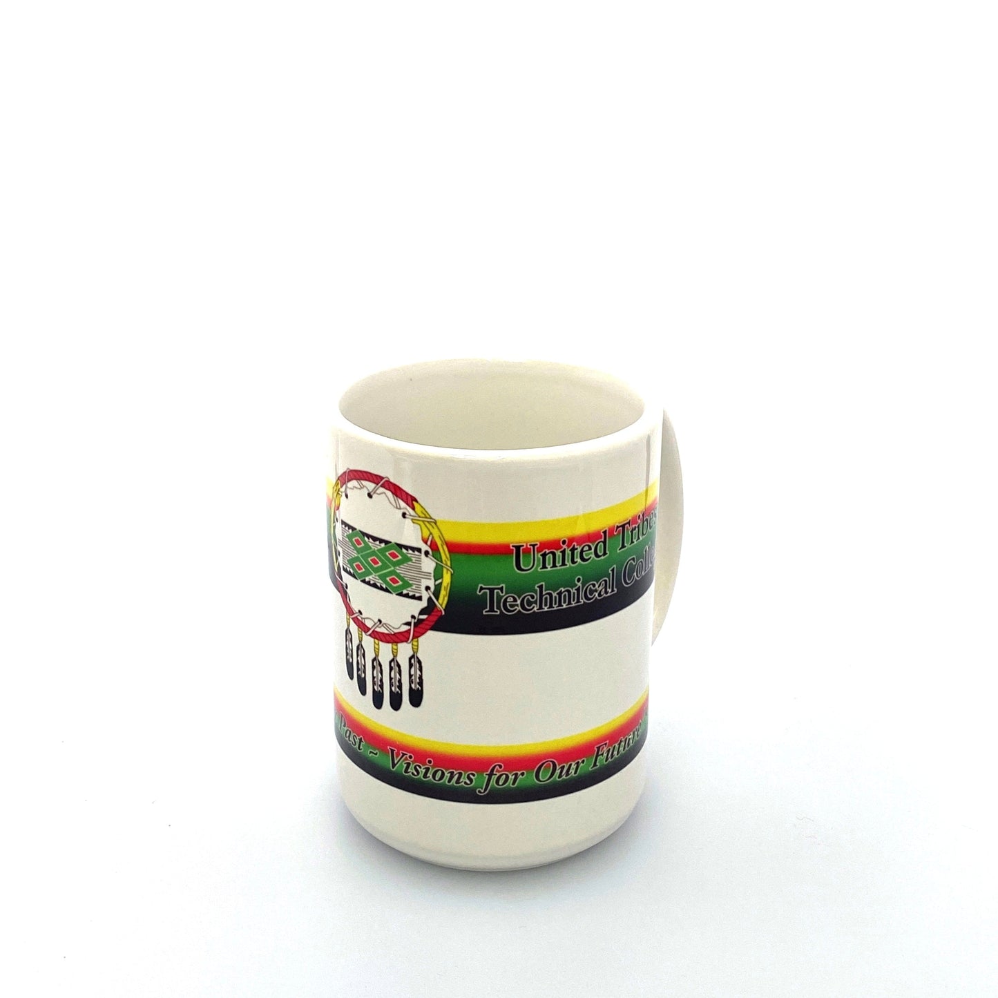 United Tribes Technical College White Ceramic Coffee Cup 12 Fl Oz