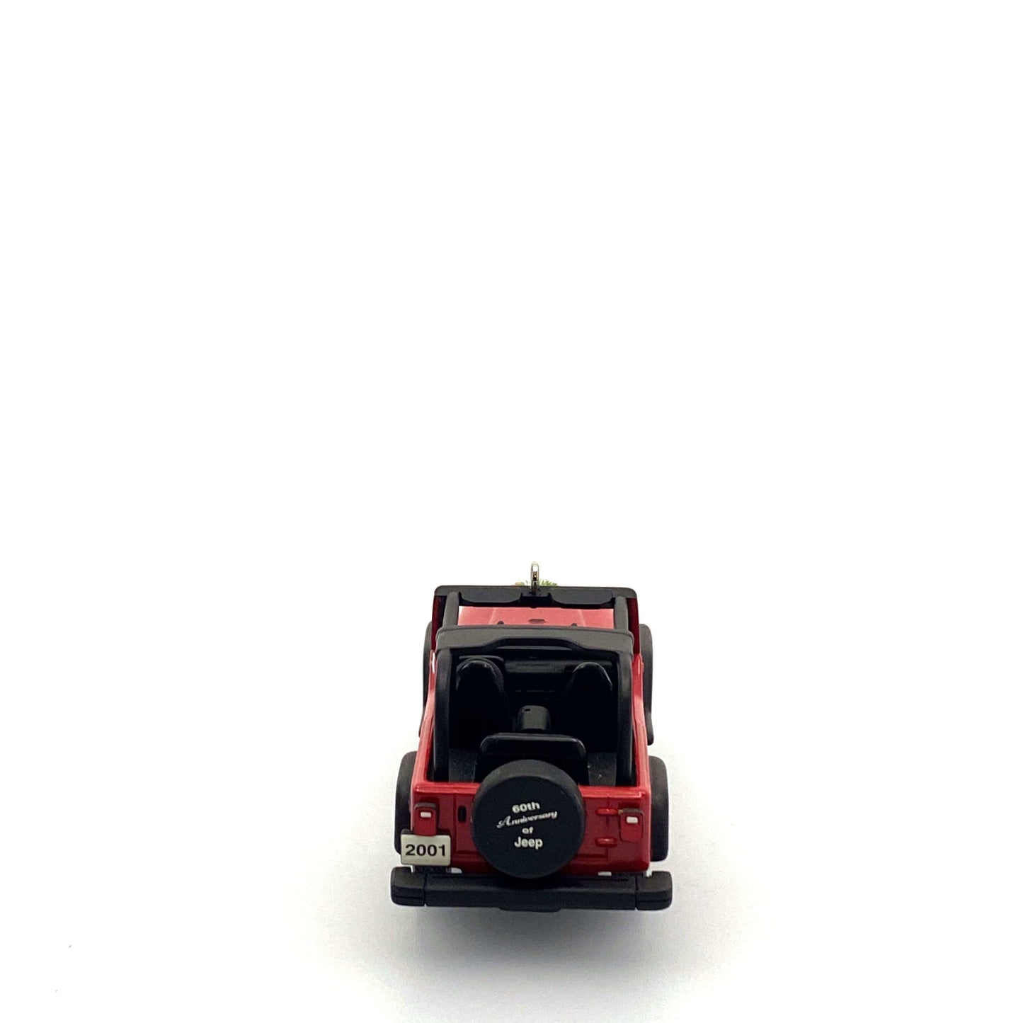 Hallmark Keepsake 🎄Ornament Jeep Wrangler Sport 4.0 L 60th Anniversary 2001