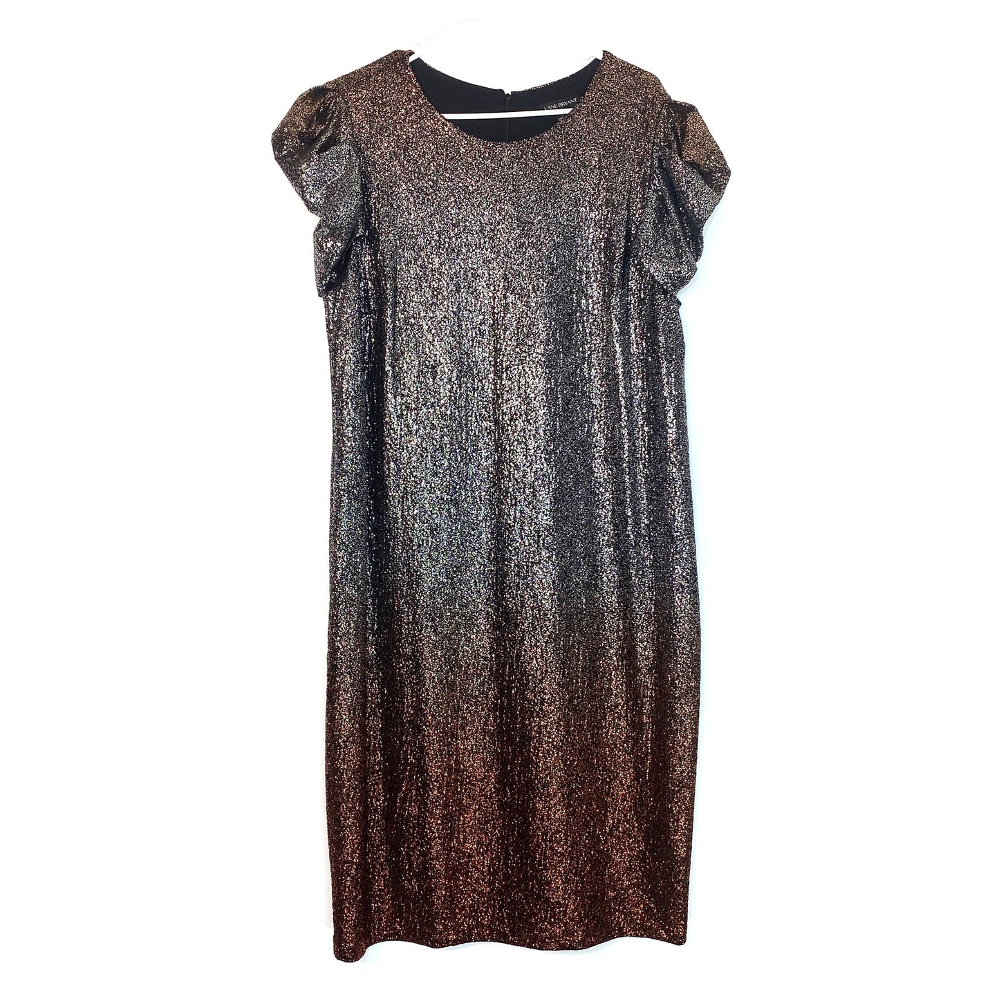 Lane Bryant Womens Size 16 Gold Glitter Cocktail Party Dress