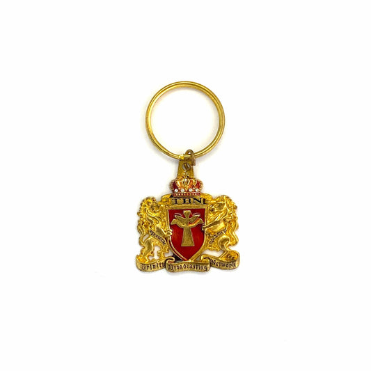Vintage Goldtone "Trinity Broadcasting Network" Pendant Collectible Keychain