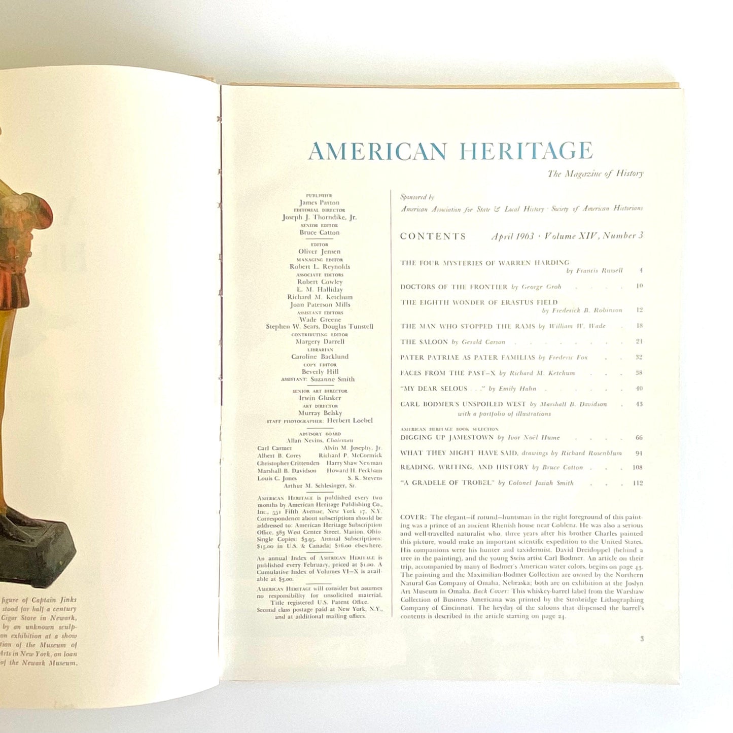 Vintage American Heritage April 1963 • Volume XIV, Number 3 Hardcover History Book