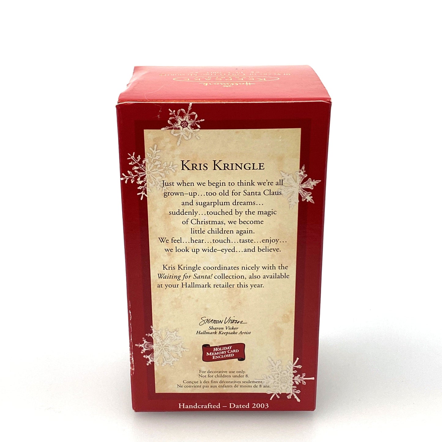 Hallmark Keepsake Ornament “Kris Kringle” Figurine Christmas Tree