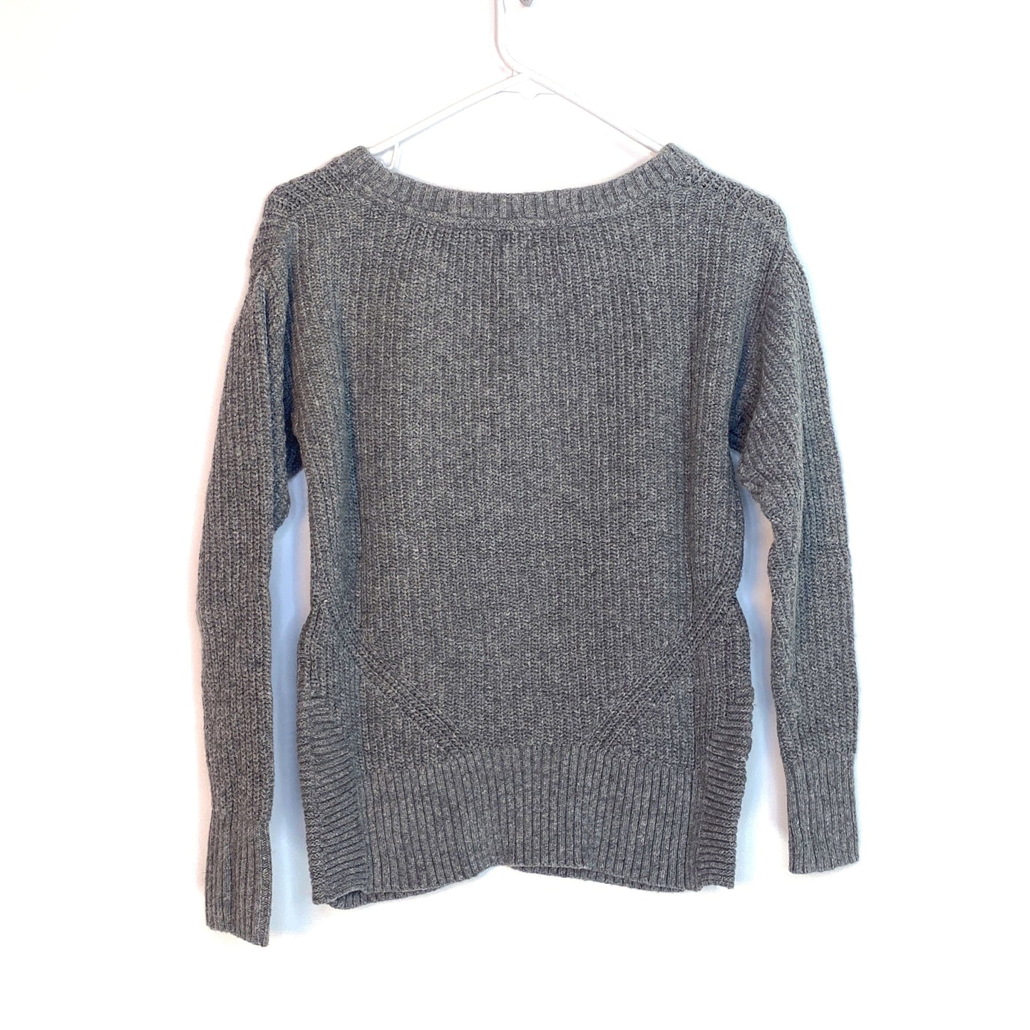 TOMS Womens Size L Gray Knitted Pullover Crewneck Sweater Slim L/s