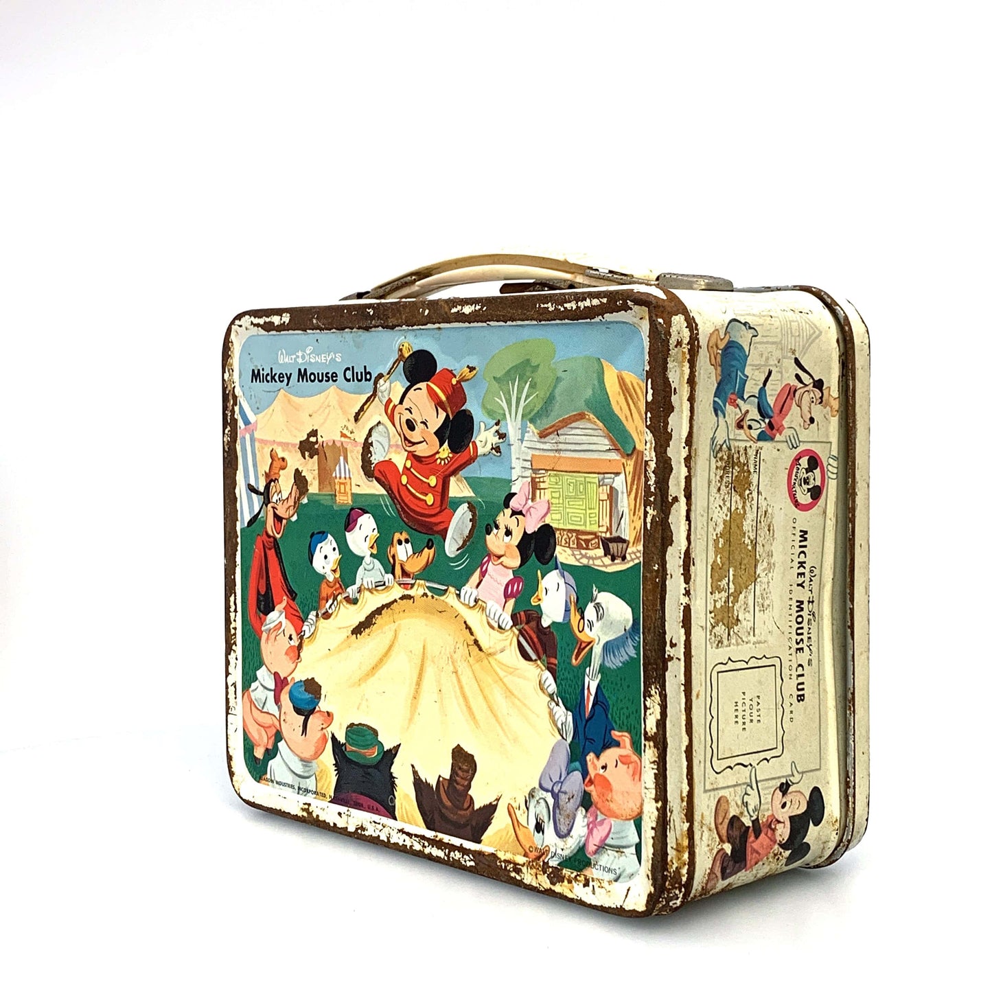 Vintage Aladdin Walt Disney’s Mickey Mouse Club Metal Lunch Box, 1963