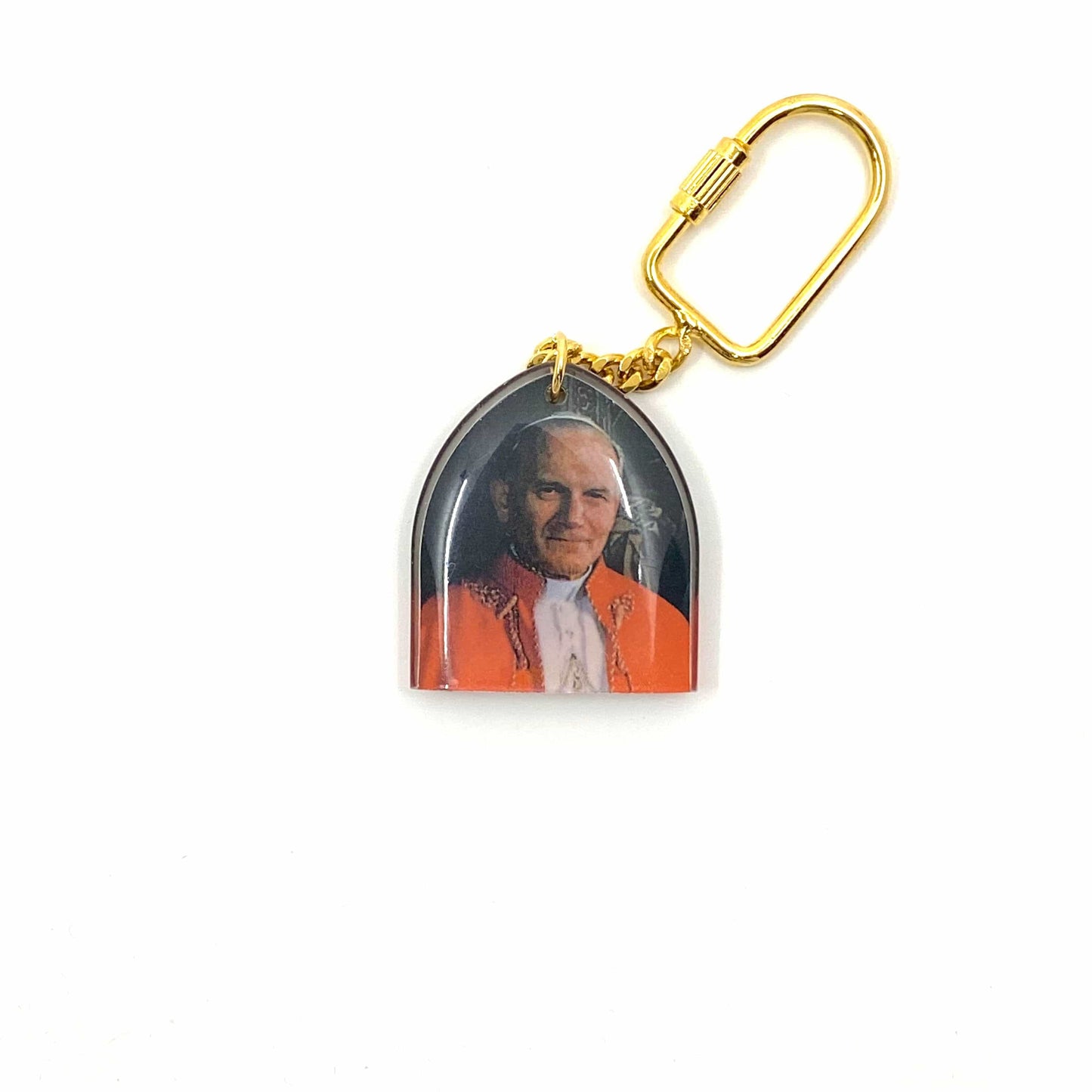 Vintage 1984 Pope John Paul II Key Ring Pope Saint John Paul The Great Vatican Souvenir