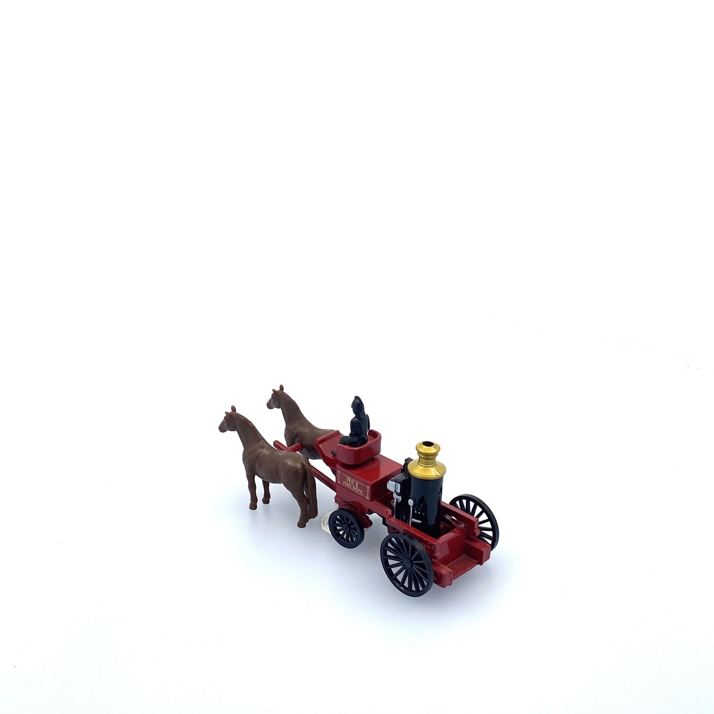 Vintage Olden Days “No 1 Fire Dept” Horse-Drawn Fire engine | Diecast Toy Vehicle