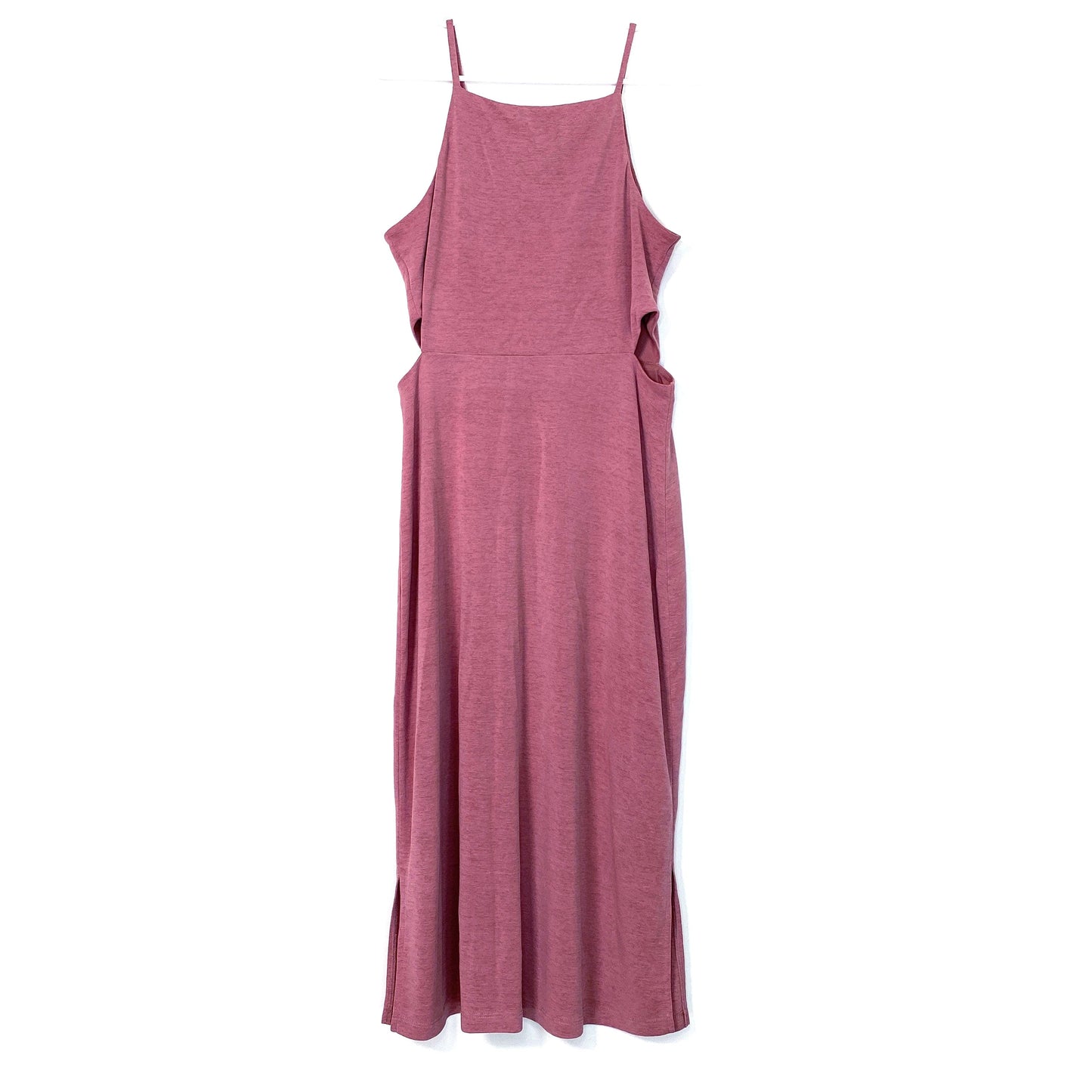 TOPSHOP Womens Size 6 Pink Bodycon Cutout Dress Spaghetti Straps
