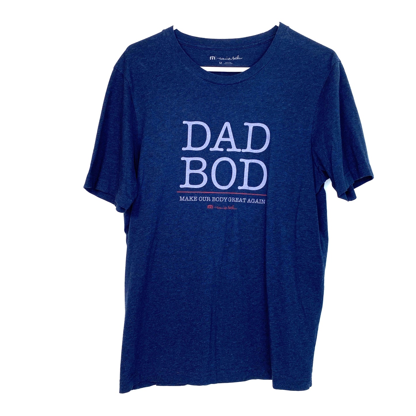 TravisMathew Mens Size Medium DAD BOD T-Shirt Short Sleeve