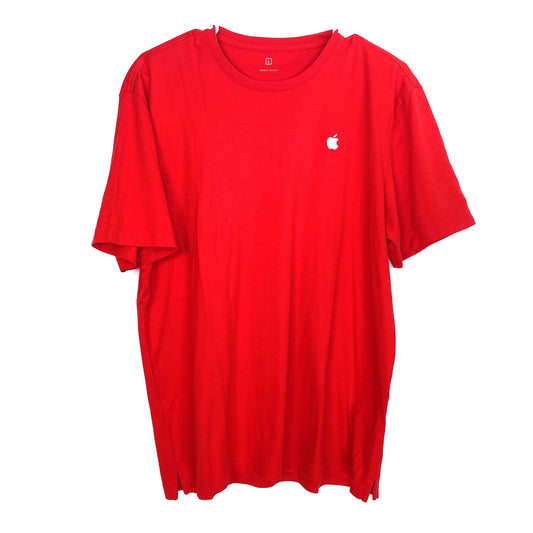 Apple Mens Employee T-Shirt Size L Red Store Only Logo S/s