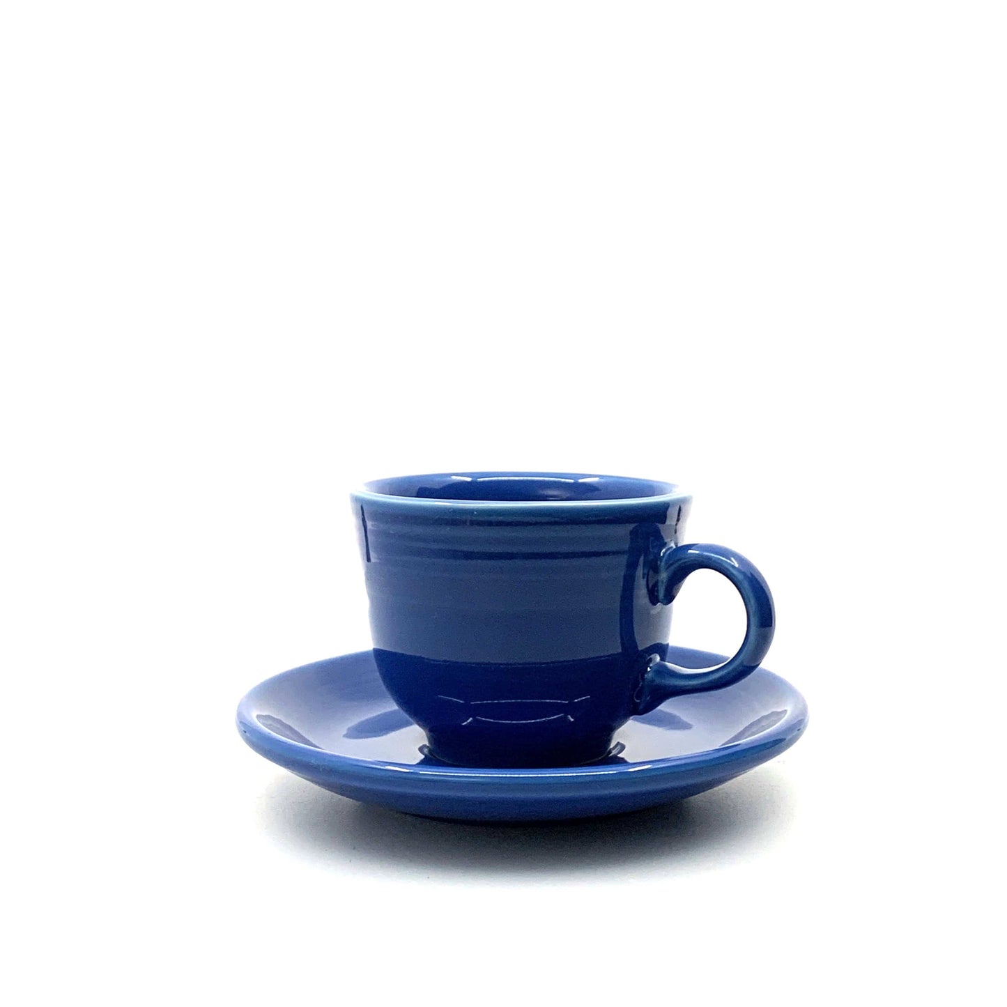 Fiesta Cobalt Blue Replacement Tea Coffee Cup and Saucer Set Homer Laughlin Co USA.