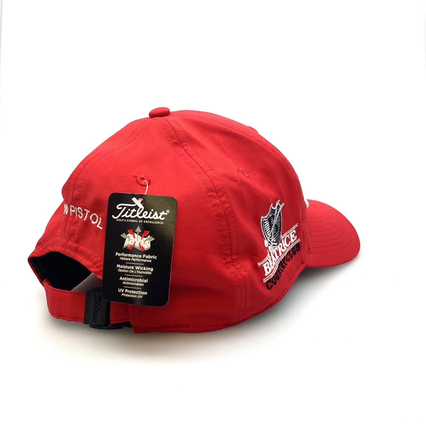 Titleist Mens Red Adjustable Golf Baseball Hat Cap Breathable - BCC 2020 Pistol