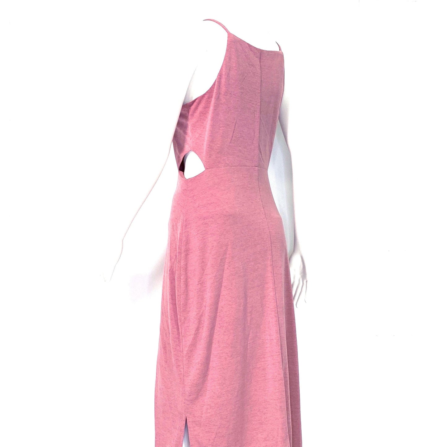 Topshop Women's Pink Bodycon Cutout Dress - Spaghetti Straps - Size 6 - Pre-Owned