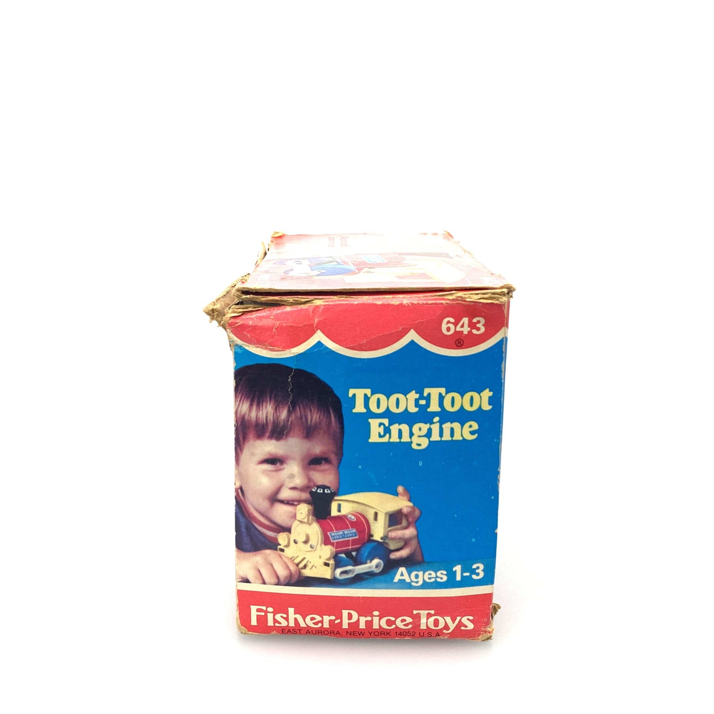 Vintage Fisher Price Toot Toot Engine Toy 643 1972 w/Box