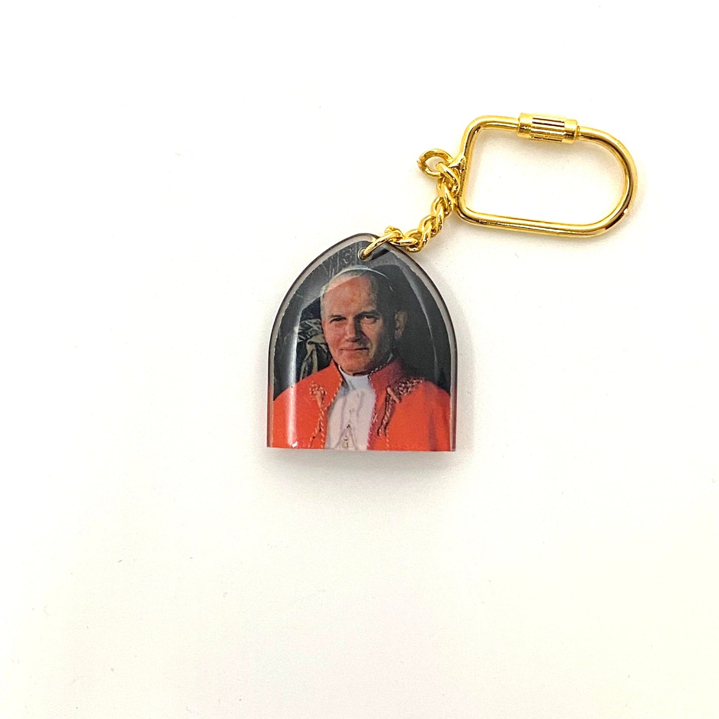 Vintage 1984 Pope John Paul II Key Ring Pope Saint John Paul The Great Vatican Souvenir