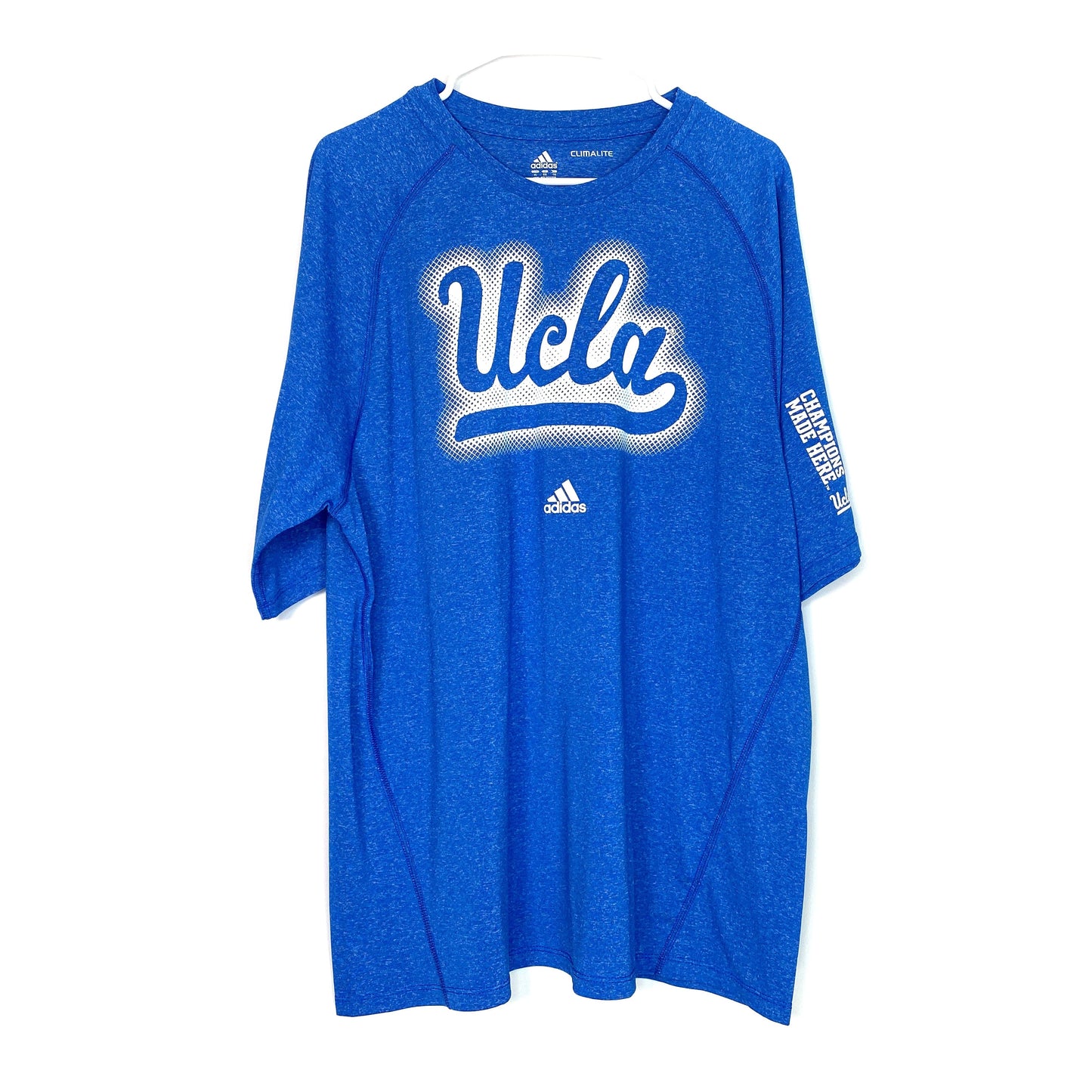 adidas Mens Size XL Blue T-Shirt UCLA Champions Made Here