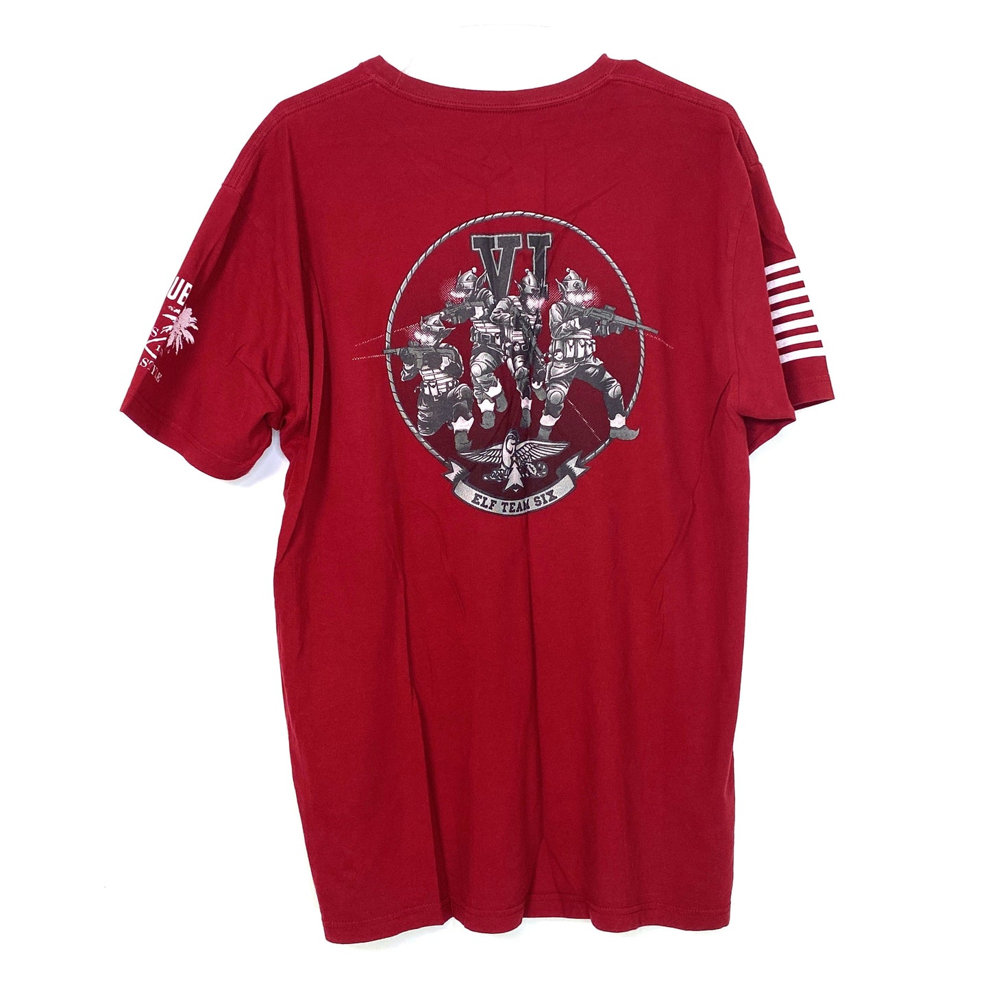 Club Grunt Style Mens Size XL Red T-Shirt Short Sleeve Club 2020 December - Elf Team Six