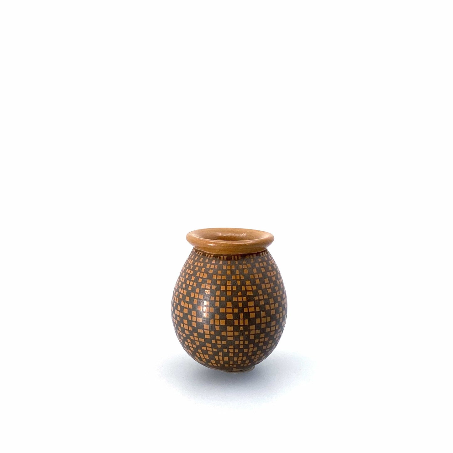 Miriam Ortega Seed Pot Mata Ortiz Casas Grandes Black Brown Square