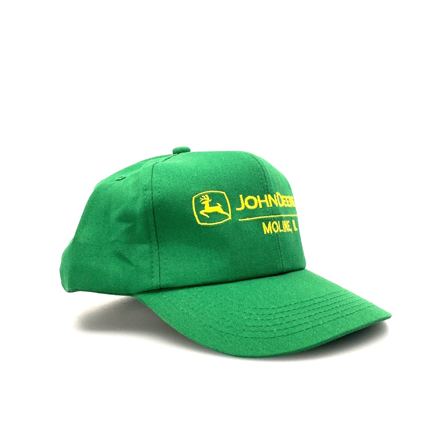 John Deere Moline, IL Trucker Hat SnapBack OS Green Baseball Cap