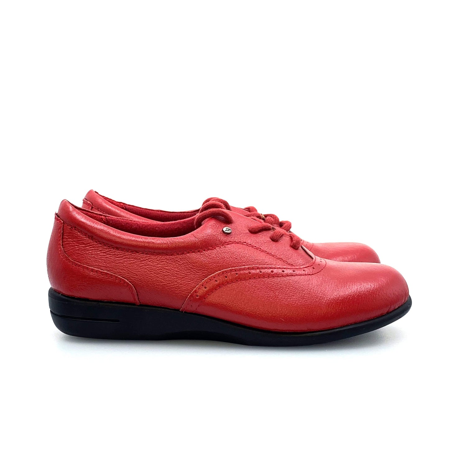 Easy Spirit Womens Shoes Size 7M ESMotion Red Leather Anti-Gravity Comfort