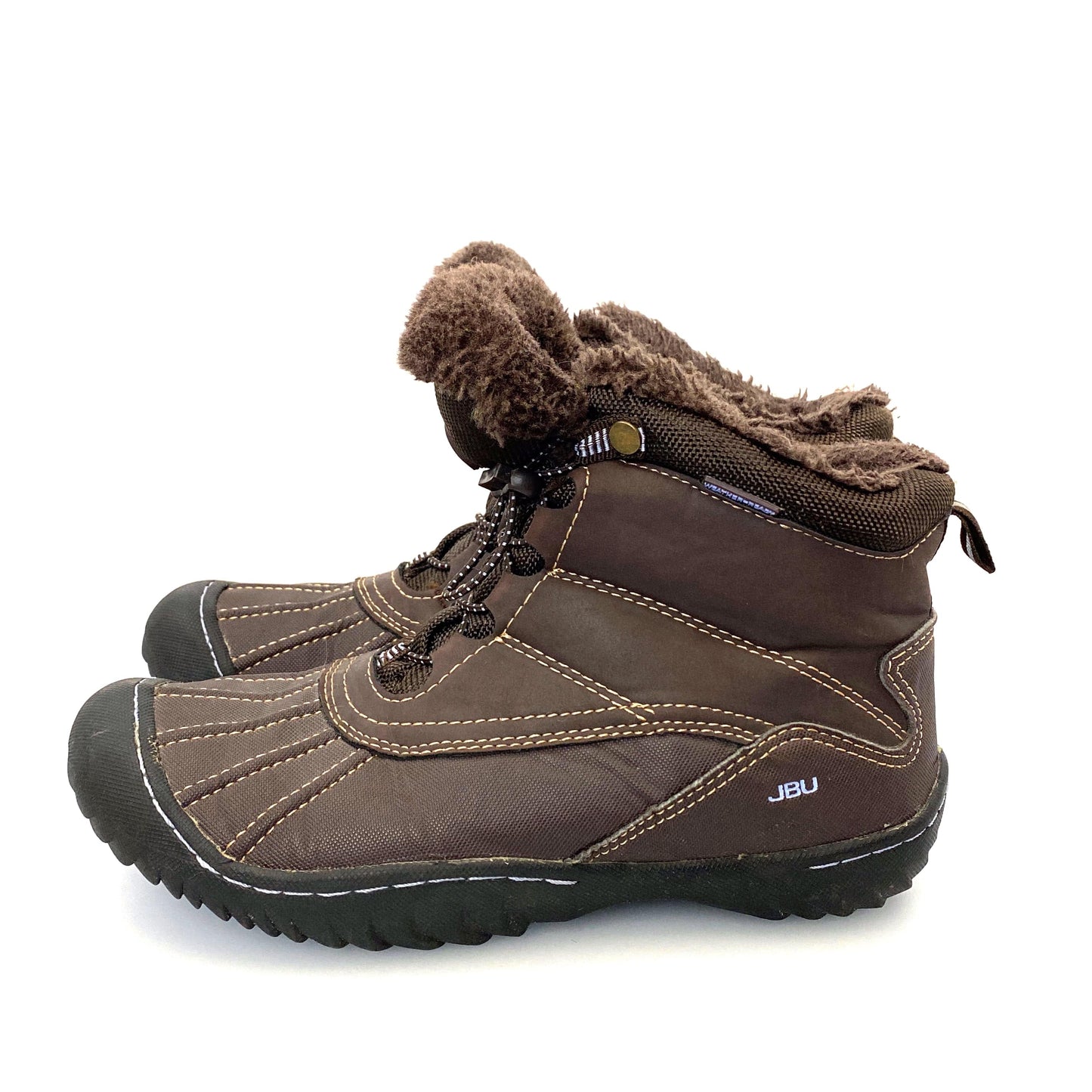 JBU Womens "PULLMAN" Size 8M Brown Adventure Ankle Booties Winter Boots Shoes